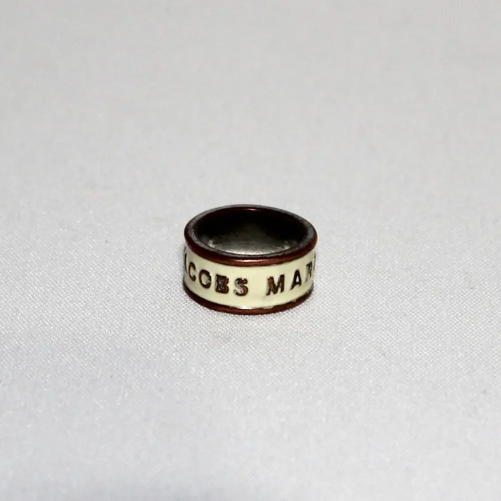 Marc Jacobs Logo Print Ring Size 6